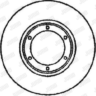 Jurid 561335J - Спирачен диск vvparts.bg