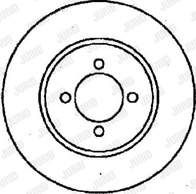 Jurid 561374J - Спирачен диск vvparts.bg