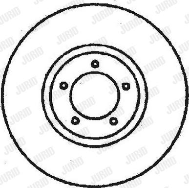 Jurid 561376J - Спирачен диск vvparts.bg