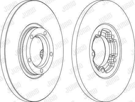 Jurid 561378J - Спирачен диск vvparts.bg