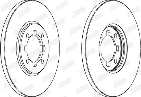 Jurid 561299J - Спирачен диск vvparts.bg