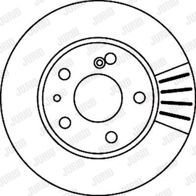 Jurid 561242J - Спирачен диск vvparts.bg