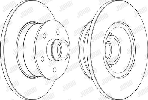 Jurid 561252JC - Спирачен диск vvparts.bg