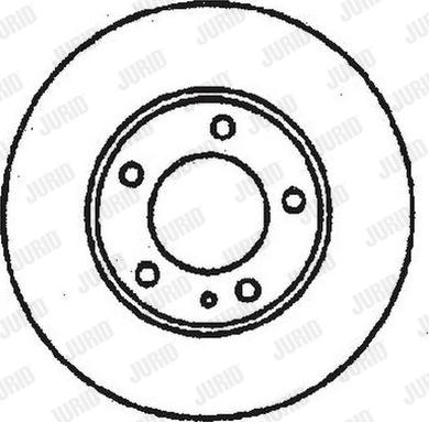 Jurid 561265J - Спирачен диск vvparts.bg