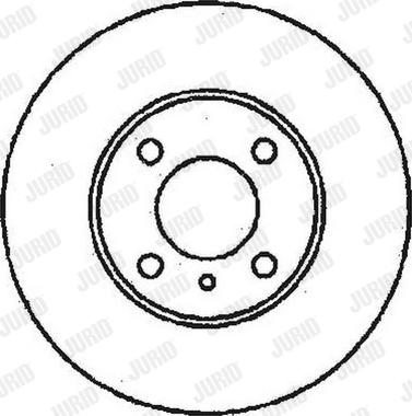 Jurid 561354J - Спирачен диск vvparts.bg