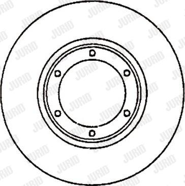 Jurid 561217J - Спирачен диск vvparts.bg