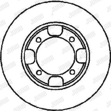 Jurid 561286J - Спирачен диск vvparts.bg