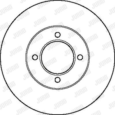 Jurid 561233J - Спирачен диск vvparts.bg