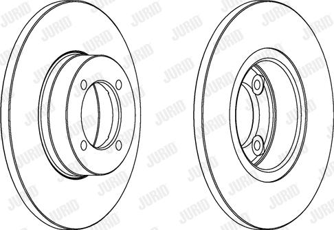 Jurid 561228J - Спирачен диск vvparts.bg