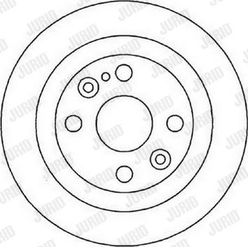 Jurid 561714J - Спирачен диск vvparts.bg