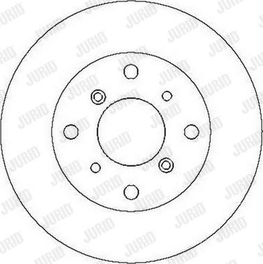 Jurid 561713J - Спирачен диск vvparts.bg