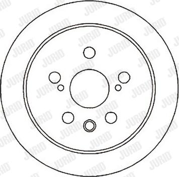 Jurid 561739J - Спирачен диск vvparts.bg