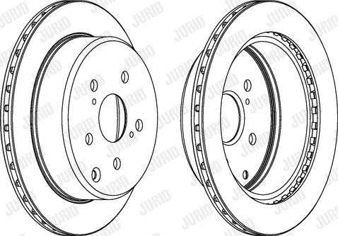 Jurid 561738J - Спирачен диск vvparts.bg