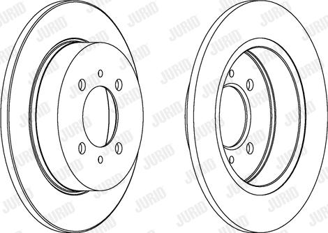 Jurid 561726J - Спирачен диск vvparts.bg