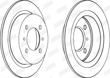 Jurid 561728J - Спирачен диск vvparts.bg