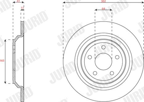 Jurid 563450JC - Спирачен диск vvparts.bg