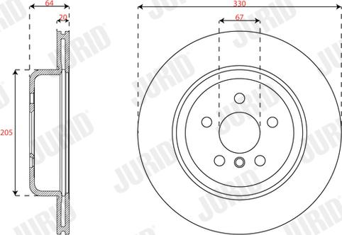 Jurid 563685JC-1 - Спирачен диск vvparts.bg