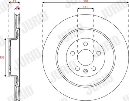 Jurid 563630JC - Спирачен диск vvparts.bg