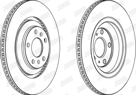 Jurid 563095JC - Спирачен диск vvparts.bg