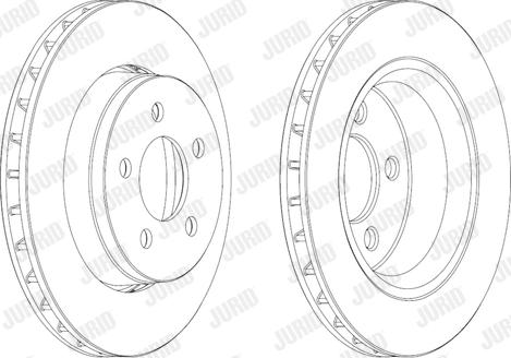 Jurid 563041JC - Спирачен диск vvparts.bg