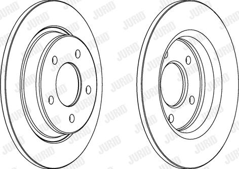 Jurid 563043JC - Спирачен диск vvparts.bg