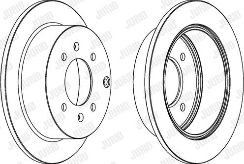 Jurid 563042J-1 - Спирачен диск vvparts.bg