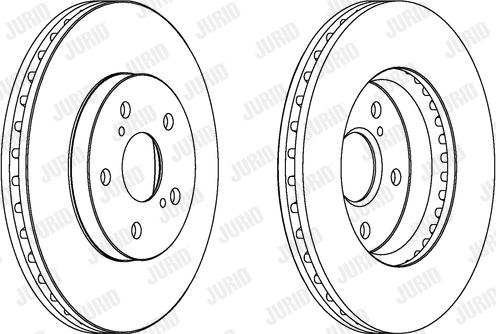 Jurid 563047JC - Спирачен диск vvparts.bg