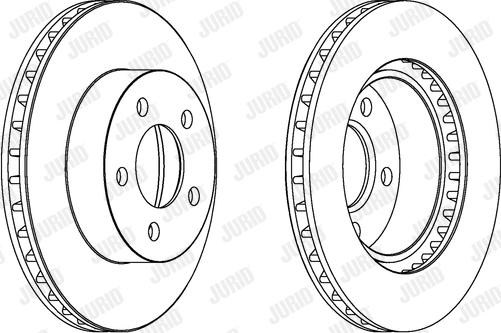 Jurid 563058JC - Спирачен диск vvparts.bg