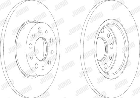 Jurid 563064JC - Спирачен диск vvparts.bg