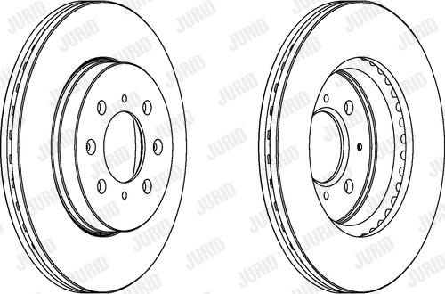 Jurid 563065JC - Спирачен диск vvparts.bg