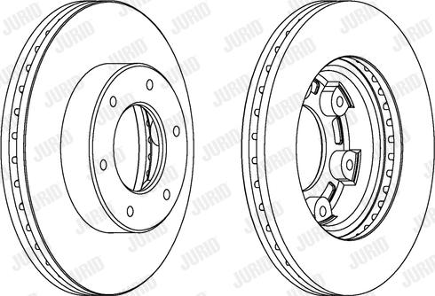 Jurid 563061JC-1 - Спирачен диск vvparts.bg