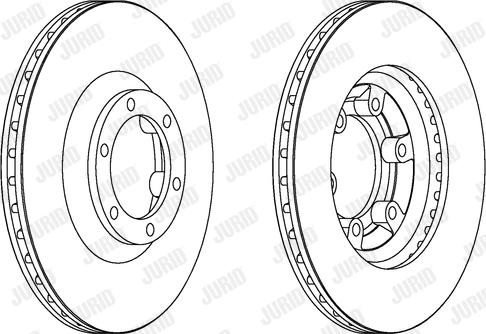 Jurid 563063JC - Спирачен диск vvparts.bg