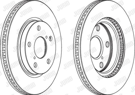 Jurid 563086JC - Спирачен диск vvparts.bg