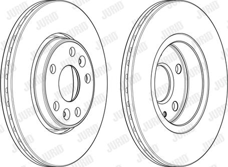 Jurid 563080JC - Спирачен диск vvparts.bg