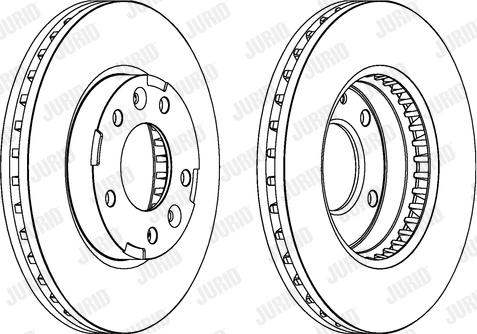 Jurid 563039JC - Спирачен диск vvparts.bg