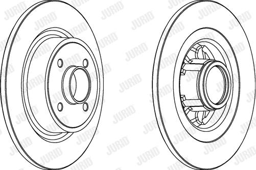 Jurid 563035JC-1 - Спирачен диск vvparts.bg