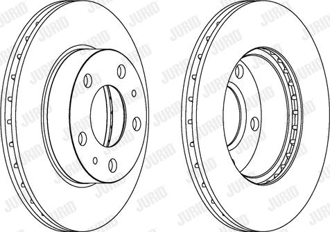 Jurid 563021J - Спирачен диск vvparts.bg