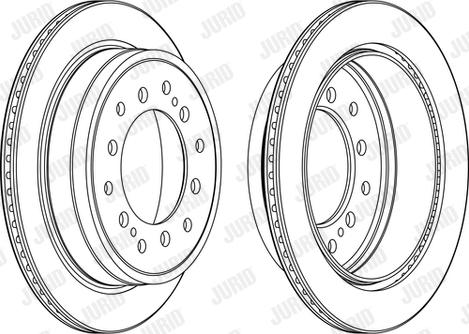 Jurid 563157JC - Спирачен диск vvparts.bg