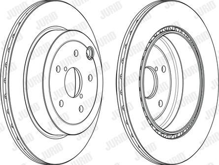 Jurid 563108JC - Спирачен диск vvparts.bg