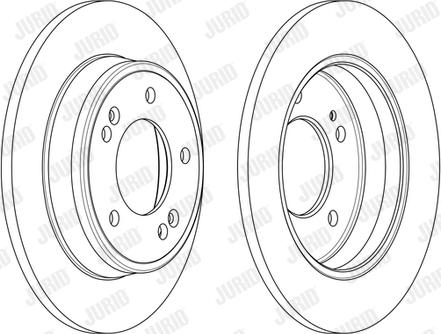 Jurid 563110JC-1 - Спирачен диск vvparts.bg