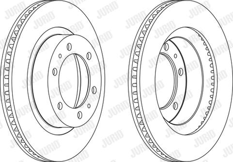 Jurid 563183JC - Спирачен диск vvparts.bg