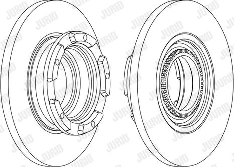 Jurid 563126J - Спирачен диск vvparts.bg