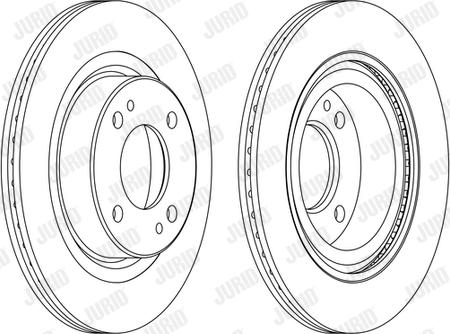 Jurid 563121JC - Спирачен диск vvparts.bg