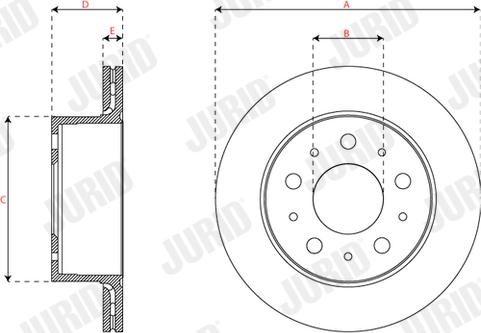 Jurid 563355JC-1 - Спирачен диск vvparts.bg