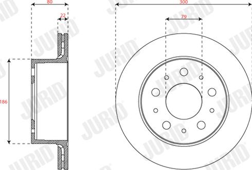 Jurid 563355JC-1 - Спирачен диск vvparts.bg