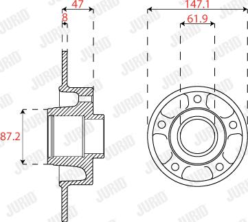 Jurid 563317JC-1 - Спирачен диск vvparts.bg