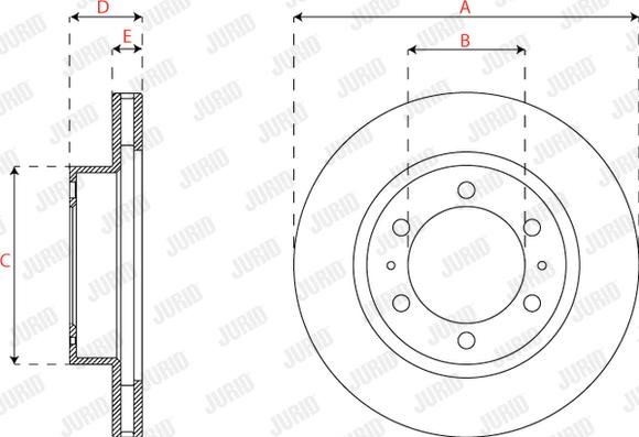 Jurid 563321J - Спирачен диск vvparts.bg