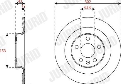 Jurid 563294JC-1 - Спирачен диск vvparts.bg