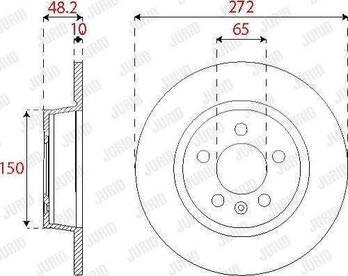 Jurid 563255JC-1 - Спирачен диск vvparts.bg