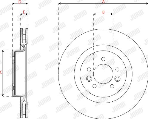 Jurid 563287JC-1 - Спирачен диск vvparts.bg